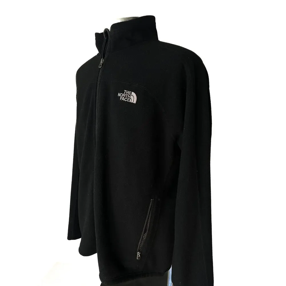 The North Face Black Full Zip Fleece Jacket XL Men’s Classic Logo